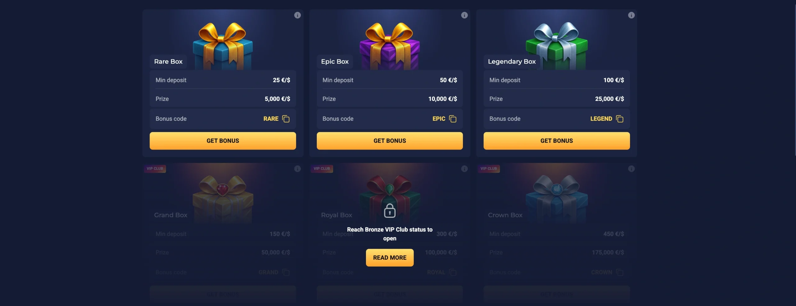 Joo Casino Bonus Shop Lucky Box und Lucky Spin